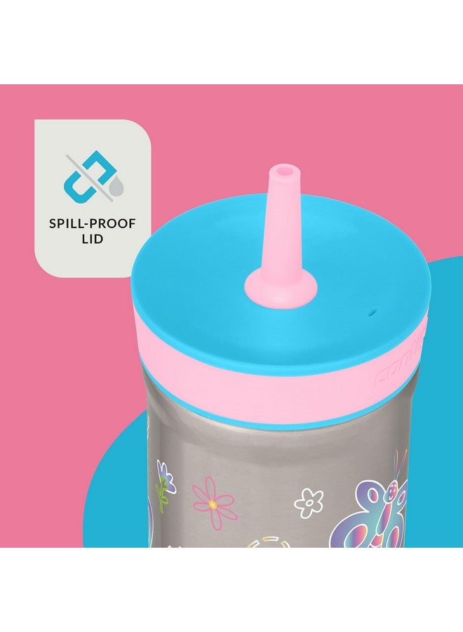 Contigo كوب كونتيغو للأطفال لييتون مع غطاء مقاوم للتسرب، 12 أونصة، توت العليق/أزاليا - Image 3