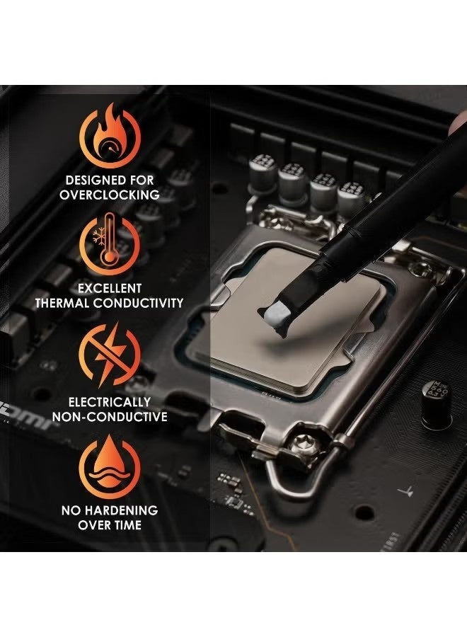 Thermal Grizzly 1 Gram - Extremly High Performance Thermal Paste - for Demanding Applications and Overclocking CPU/GPU/PS4/PS5/Xbox - Image 2