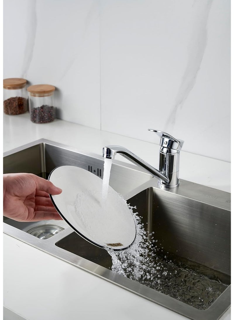 Abbasali Kitchen Faucet Hot and Cold Water Sink Tap Stainless Steel Sink Mixer - Image 5