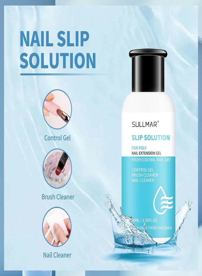 SULLMAR Nail Slip Solution 2.7 fl.oz for Poly Nail Gel Kit Professional Nail Extension for Nail Thickening Solutions - Image 3