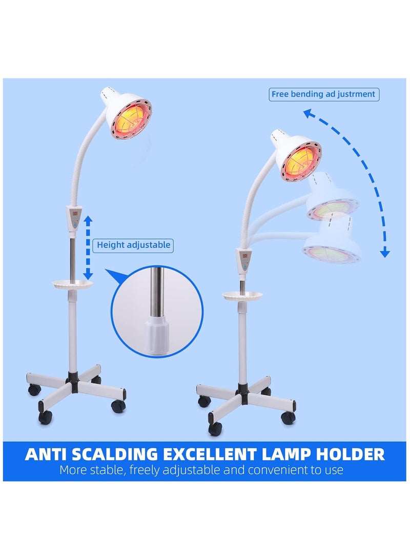 Arabest Infrared-Light-Red-Heat-lamp - 275W Near Red Infrared Heat Lamp for Relieve Joint Pain and Muscle Aches for Body Standing Heat Lamp - Image 5