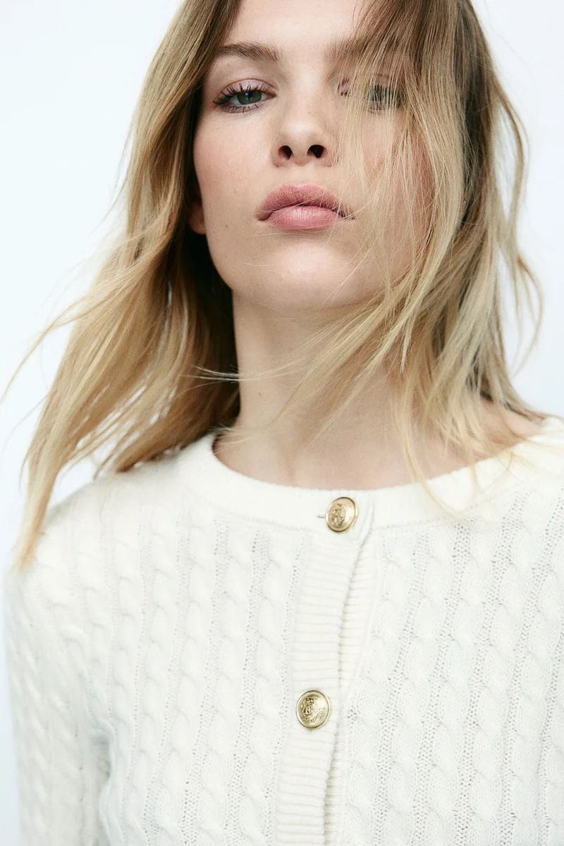 H&M Cable-knit cardigan