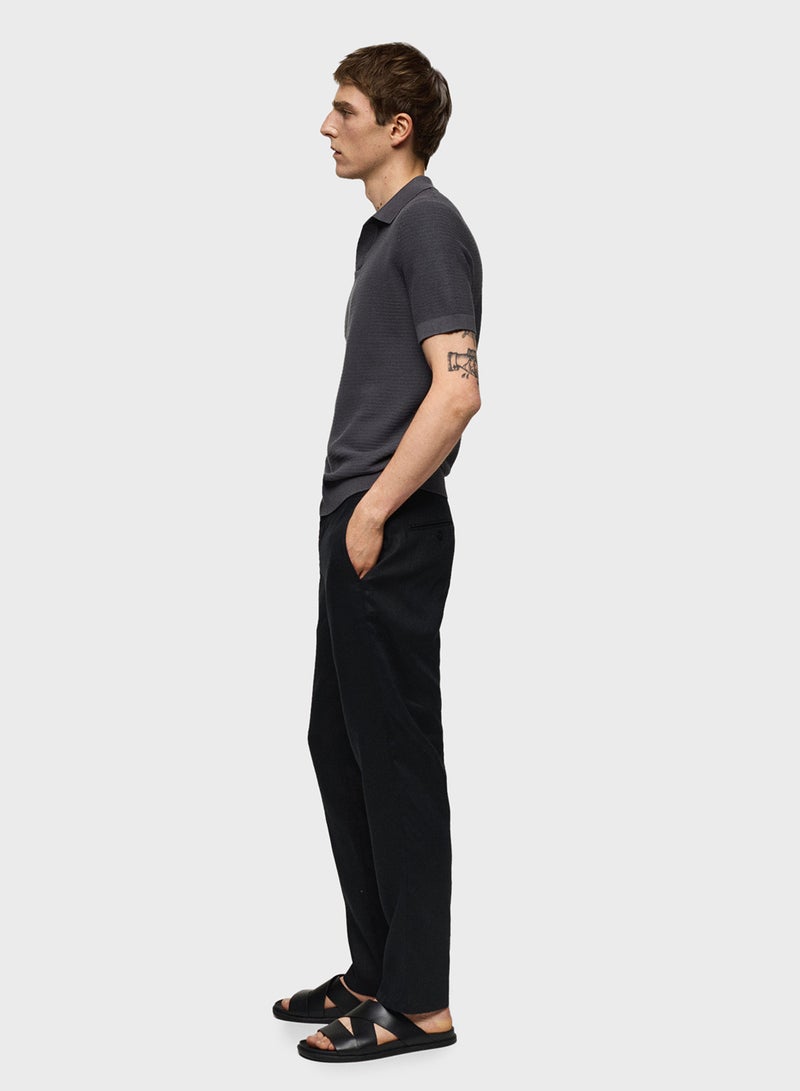 Mango Man Oyster Straight Fit Pants - Image 3