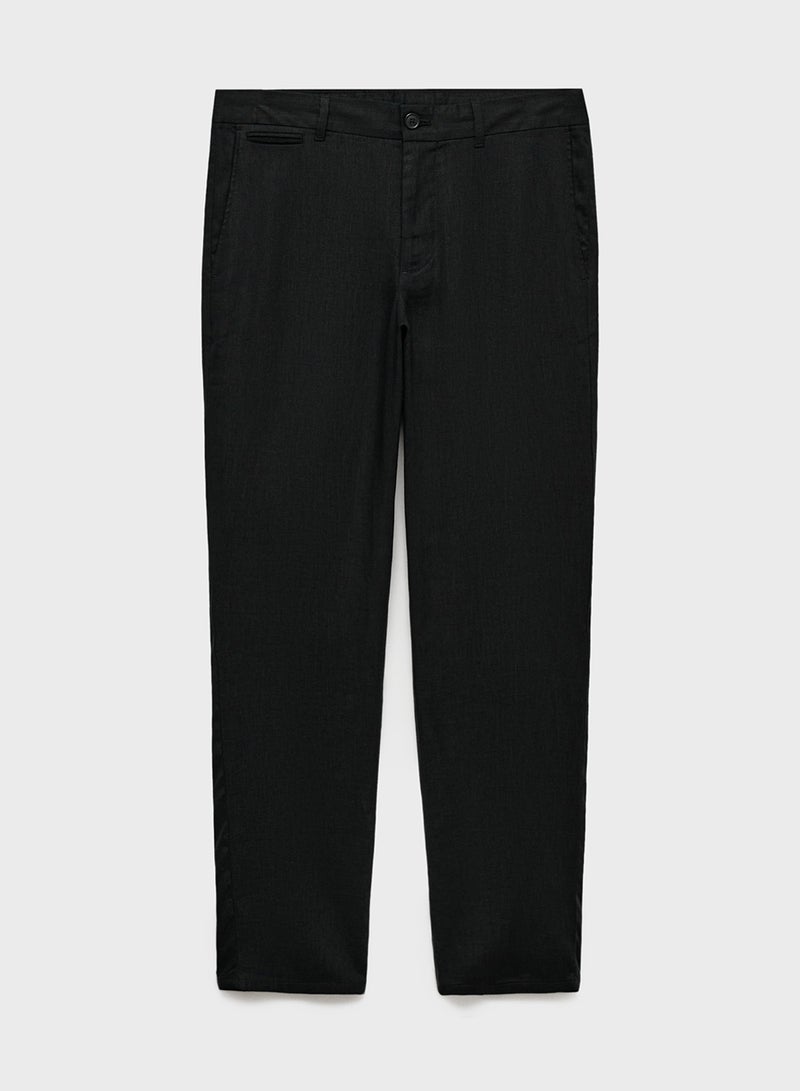 Mango Man Oyster Straight Fit Pants - Image 5