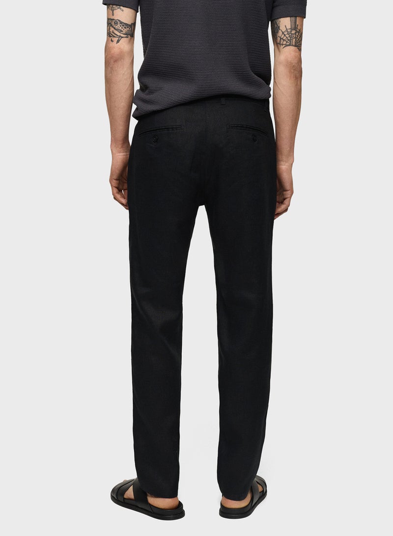 Mango Man Oyster Straight Fit Pants - Image 2