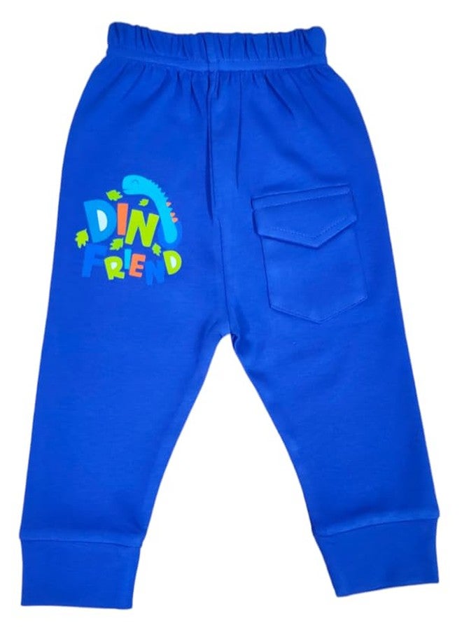 RCW Kids Baby Pants Cotton Pajama with Back Pocket Multicolor Soft Lower Payjama Leggings Regular Fit Bottom Ribs Pajama Comfortable Sleepwear Lounge Pant Pant for Boys & Girls (Set of 5) (1-2 Year) - Image 5