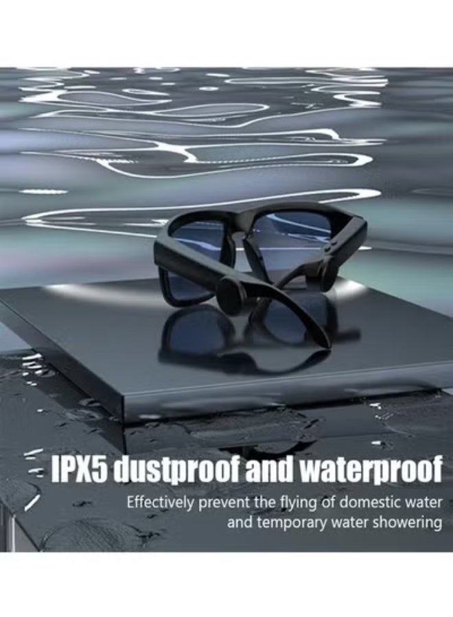 TIGER Smart Bluetooth Glasses – Wireless Audio Eyewear with Stereo Speakers, Open-Ear Design, UV Protection Lenses, Hands-Free Calling & Music, Voice Assistant Control, Lightweight Smart Wearable for Men & Women – Black - Image 4