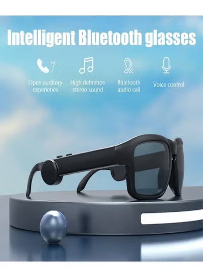 TIGER Smart Bluetooth Glasses – Wireless Audio Eyewear with Stereo Speakers, Open-Ear Design, UV Protection Lenses, Hands-Free Calling & Music, Voice Assistant Control, Lightweight Smart Wearable for Men & Women – Black - Image 5