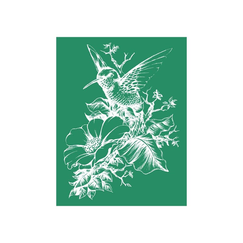 DGAGA DIY SelfAdhesive Silk Screen Stencil Mesh Transfers Various Letter Pattern for Festival Stencils Painting on Wood Home Decor Bag TShirts85x11Bird
