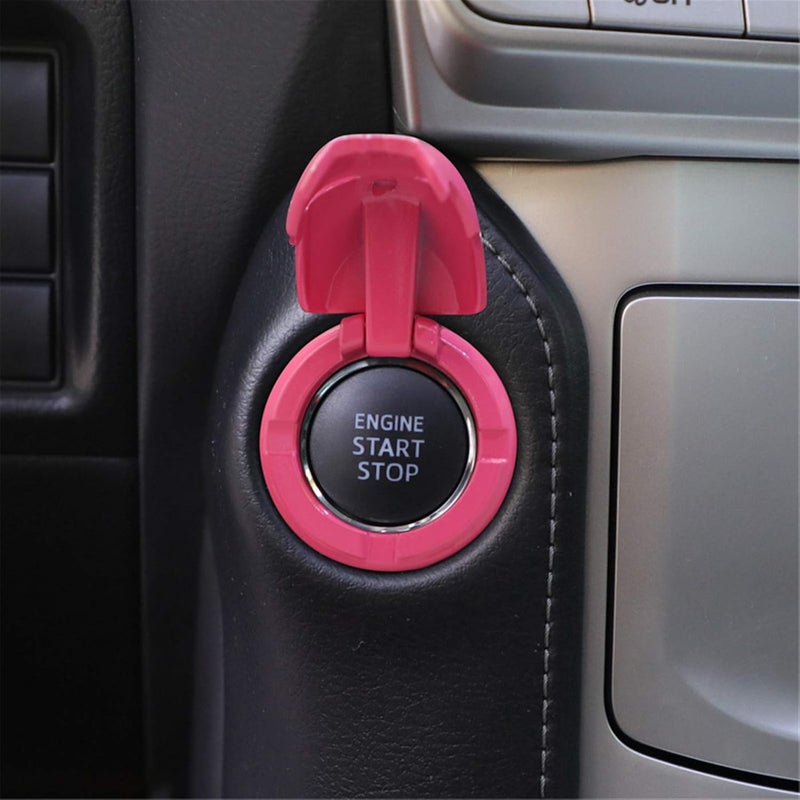 LCDXBYTFT Car Engine Start Stop Button Cover Push Start Button Cover Car Engine Decoration Cover - Image 3