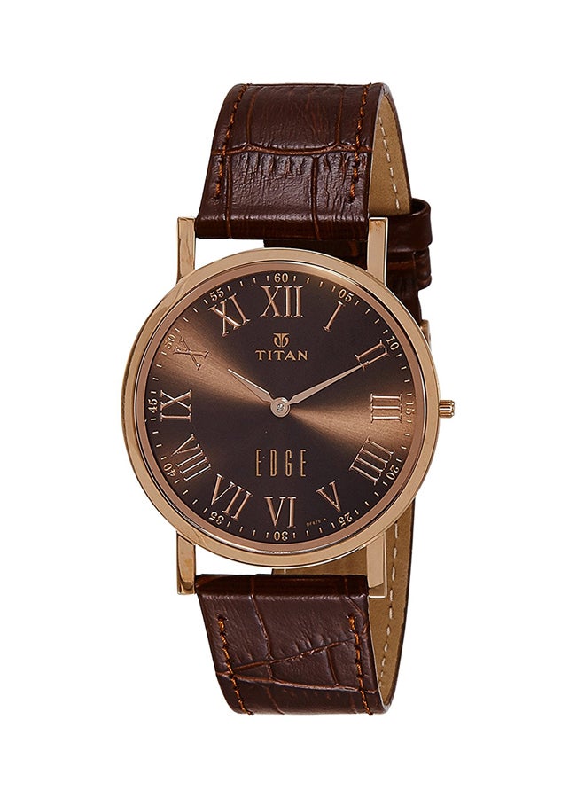 Men Water Resistant Leather Analog Watch 1595WL03