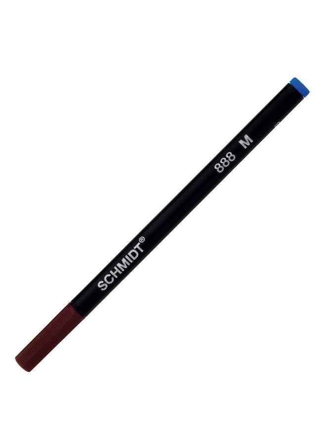 Schmidt - 888 Ceramic Rollerball Plastic Tube Refill Medium Point 0.7Mm Blue 2 Pack Blister (Sc58112) - Image 1