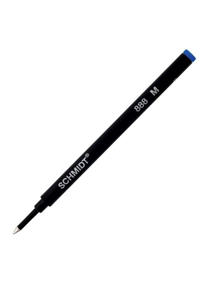 Schmidt - 888 Ceramic Rollerball Plastic Tube Refill Medium Point 0.7Mm Blue 2 Pack Blister (Sc58112) - Image 1