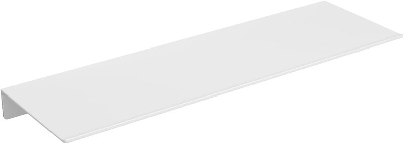 Danpoo White Floating Shelf for Wall Storage, Metal Wall Shelf for Living Room/Bathroom/Kitchen, Display Shelf for Collectibles, 16" - Image 1