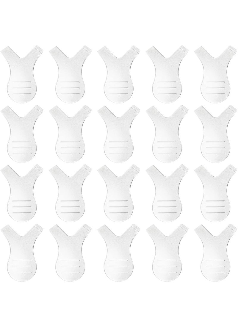Leinuosen Leinuosen 20 Pack Y Lash Lift Tool Y Shape Eyelash Brush Silicone Grafting Lash Brush for Eyelash Extension Clean up 