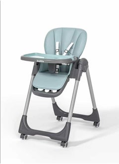 ماركة غير محددة BABY KIDILO High Chair with Adjustable Headrest and Footrest, Blue 