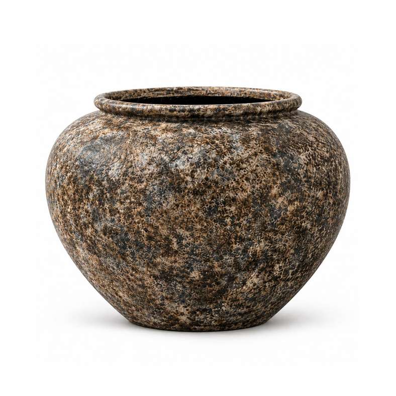 Pan Home Beverly Cement Patina Mataka Vase 52x38cm - Brown - 112AIC9905080 - Image 3