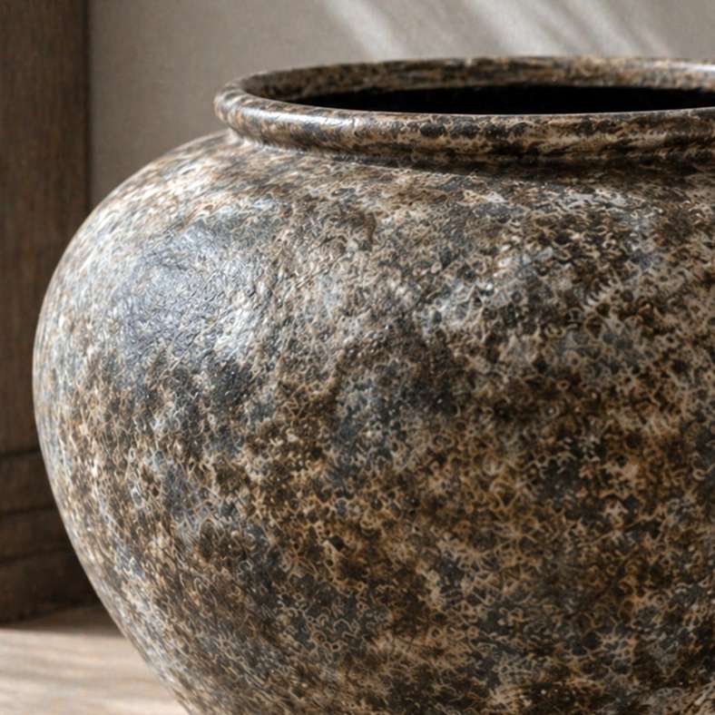 Pan Home Beverly Cement Patina Mataka Vase 52x38cm - Brown - 112AIC9905080 - Image 2