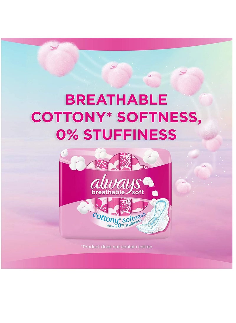 Always - Breathable Soft Maxi Thick, Large Sanitary Pads With Wings, 50 Count - Image 1