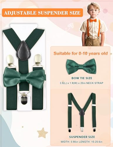HANERDUN Kids Suspenders Bowtie Sets Adjustable Suspender Set for Boys and Girls - Image 3