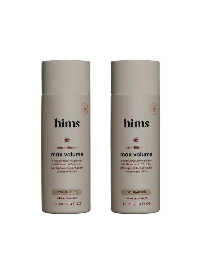HIMS & HERS Hims Max Volume Conditioner 2 Pack - Volumizing Conditioner for Men - Citrus Spice - Men's Natural Conditioner - Moisturizes, Adds Shine & Bounce - 2 x 6.4 fl oz Bottles - Image 1