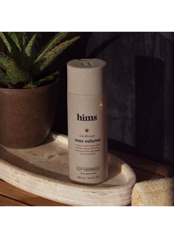 HIMS & HERS Hims Max Volume Conditioner 2 Pack - Volumizing Conditioner for Men - Citrus Spice - Men's Natural Conditioner - Moisturizes, Adds Shine & Bounce - 2 x 6.4 fl oz Bottles - Image 5