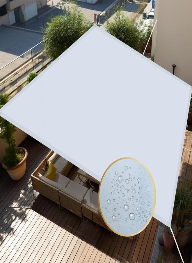 FREDDO Waterproof Sun Shade Sail 9.5 x 8 ft 95% UV Block 270 GSM for Rain Protection, Canopy Cover, Outdoor Patio, Garden, Pergola, Balcony, Tent (Sky Blue, Pack of 1 Piece) - Image 1
