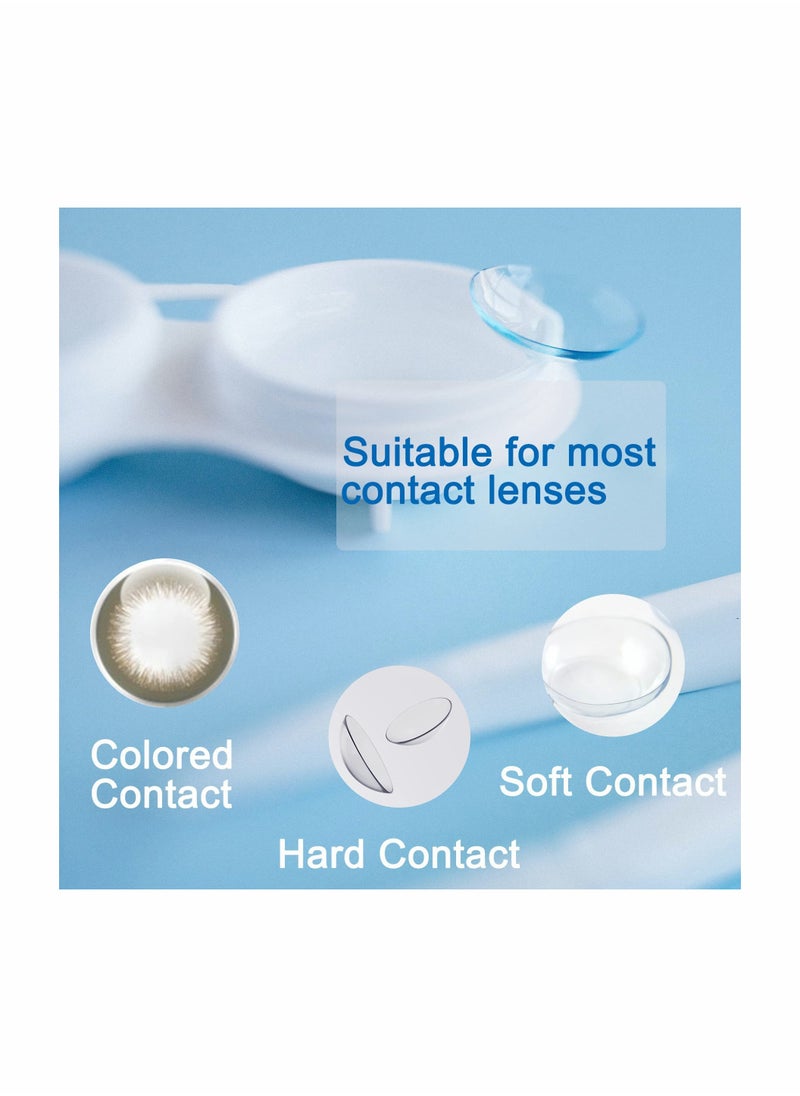 SYOSI - 2 Pack Contact Lens Case, Leak-Proof Contact Case Travel with Cleaner Washer Holder Tweezers, Remover Tool Solution Bottle for Outdoor Daily Use (Rose Gold) - Image 1