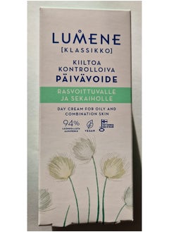 Lumene Klassikko [Classics] Shine Controlling Day Cream For Oily And Combination Skin 50 Ml / 1.7 Fl.Oz.  - Image 1