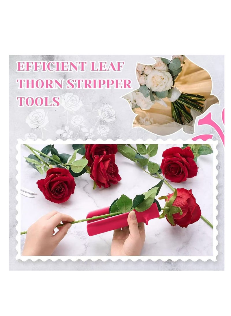 Rose Thorn Stripping Tools, Leaf Removal Professional Tree Pruner Hand Tools, Rose Burr Removal Pliers for DIY Bouquet, Garden Florist Tools - Image 4