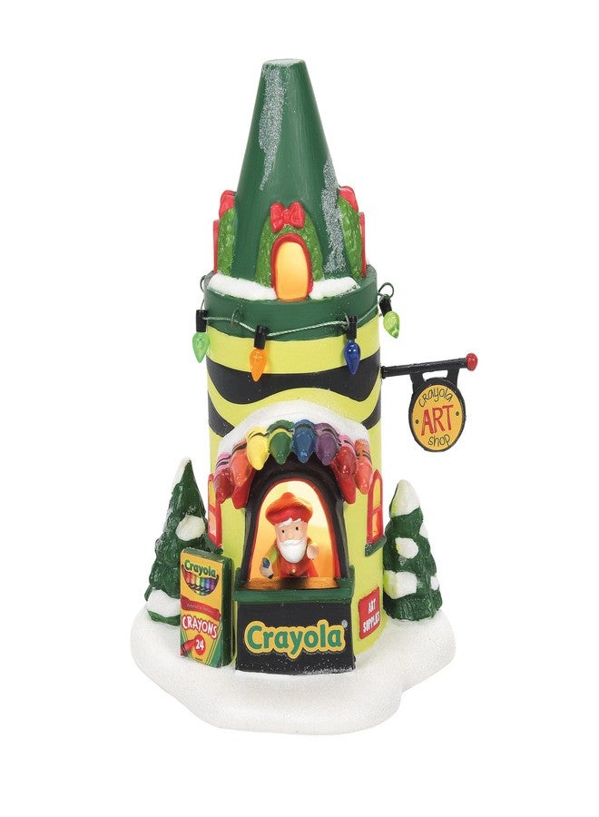 Department 56 North Pole Village Crayola Art Center Lit Building, 5.67 Inch, Multicolor - Image 2