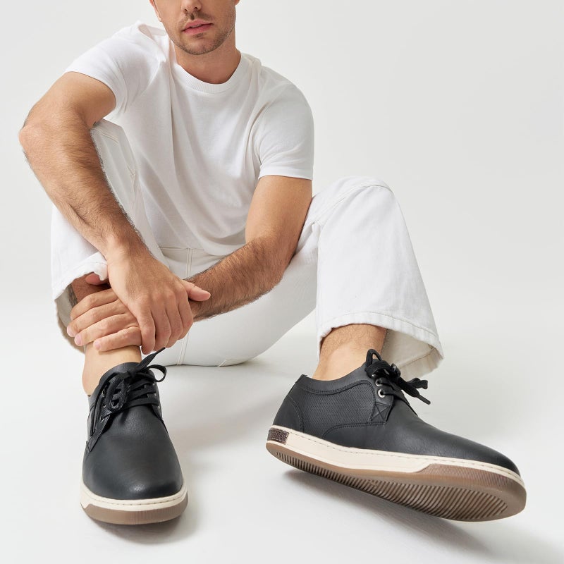 Jousen Men's Casual Shoes Memory Foam Mens Fashion Sneakers Business Dress Sneaker (A81Q06 Black 9) - Image 5
