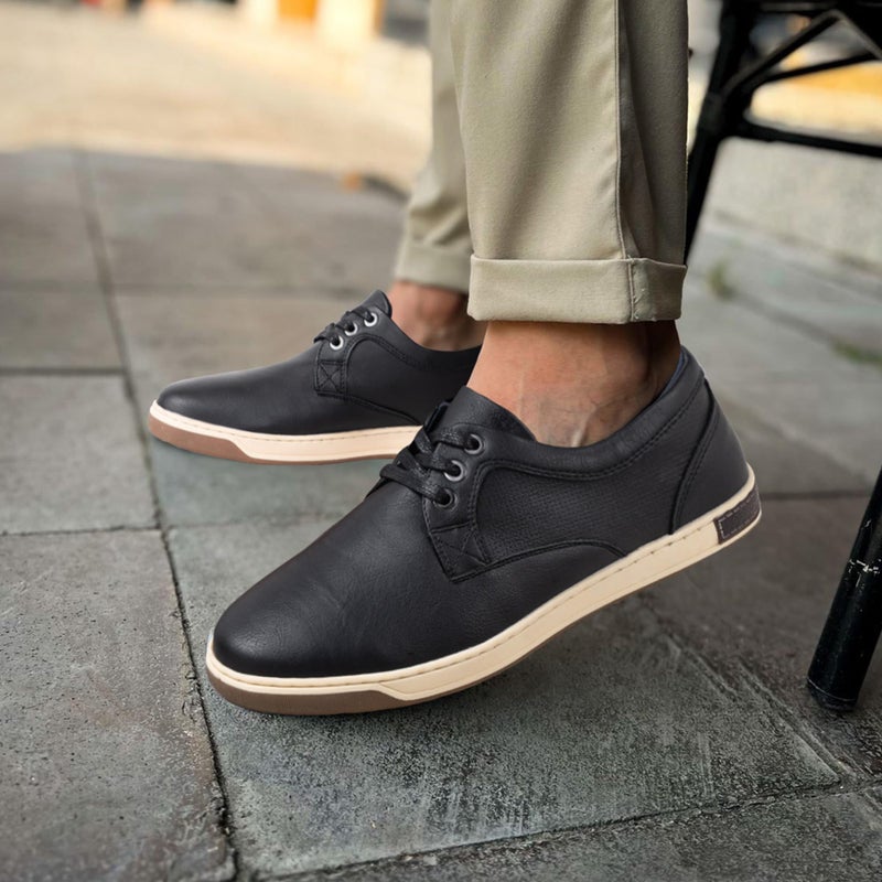Jousen Men's Casual Shoes Memory Foam Mens Fashion Sneakers Business Dress Sneaker (A81Q06 Black 9) - Image 3