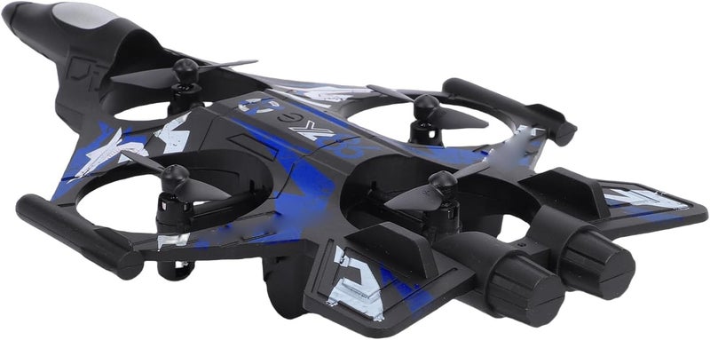 360 Flip LED Lights RC Airplane Remote Control Fixed Wing Aircraft 2.4G 3 Speed Modes Altitude Hold System for Beginners, Stable Hovering Easy Control (Blue) - Image 2