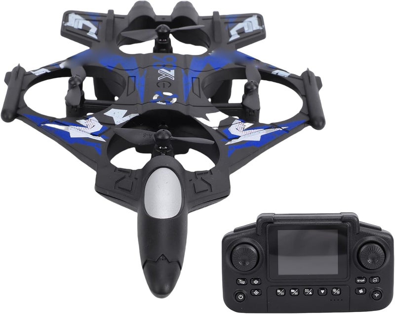 360 Flip LED Lights RC Airplane Remote Control Fixed Wing Aircraft 2.4G 3 Speed Modes Altitude Hold System for Beginners, Stable Hovering Easy Control (Blue) - Image 1