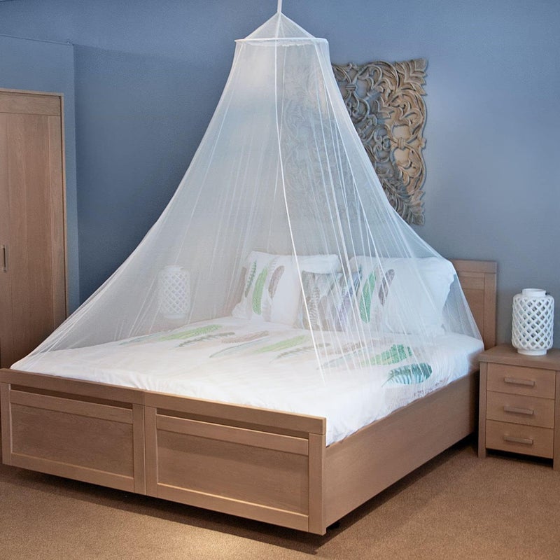 Universal Backpackers Mosquito Net for Single to King-Sized Beds – Fully-Enclosed Bed Canopy for Travel or Decoration – Free Bag, Hanging Kit & Adhesive Ceiling Hooks for Easy Setup - Image 4