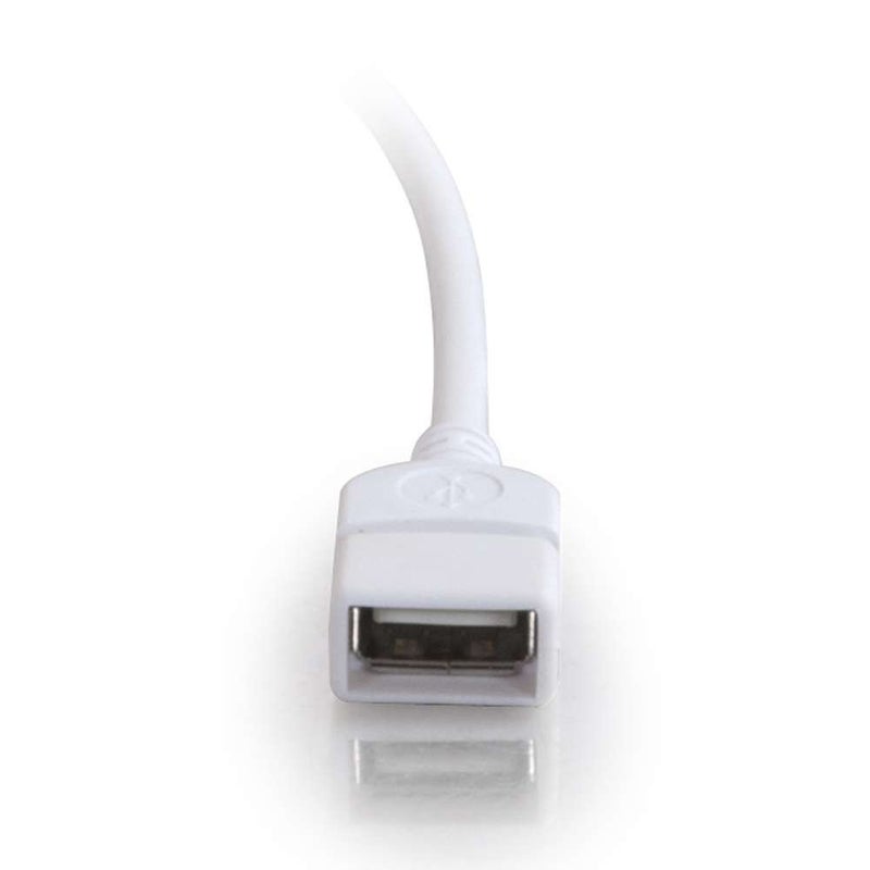 C2G/Cables to Go 19003 1m USB 2.0 A Male to A Female Extension Cable - White (3.3ft) - Image 3
