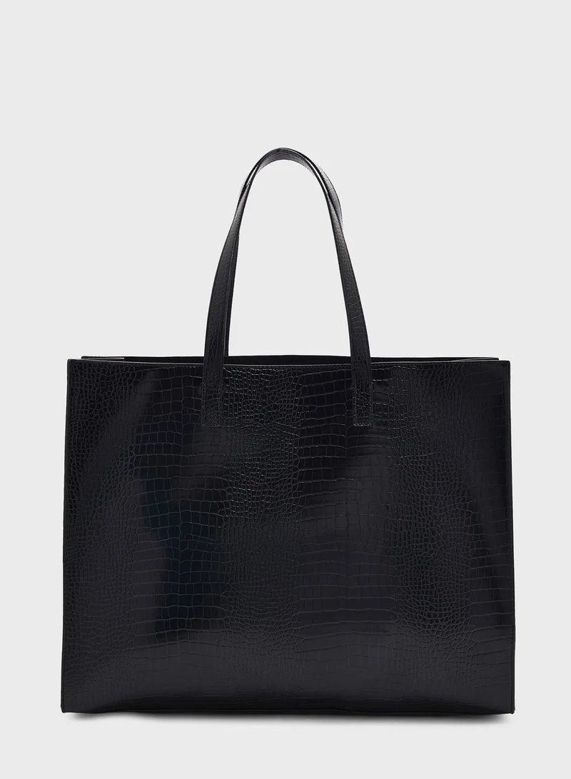 Ted Baker Allicon Mock Croc Icon Tote Bag
