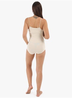 Carina Spaghetti Strap Solid Bodysuit  - Image 2