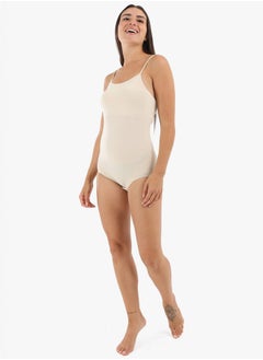 Carina Spaghetti Strap Solid Bodysuit  - Image 1