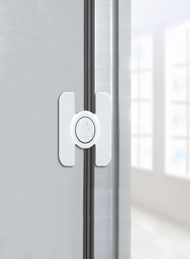 VIHAX Furniture Anti-Open Child Safety Drawer, Refrigerator, Water Dispenser Lock(4pcs) (White) - Image 3
