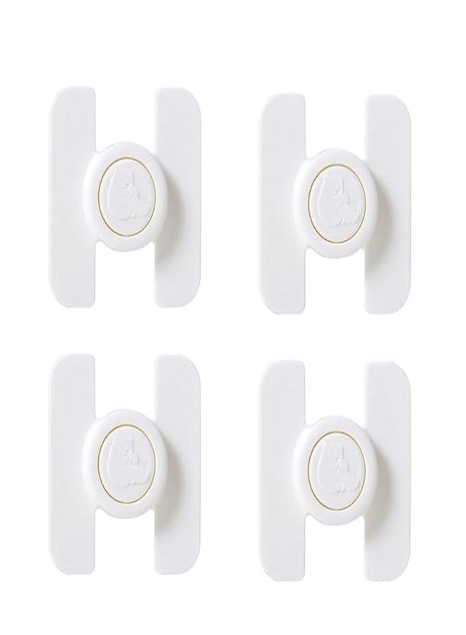 VIHAX Furniture Anti-Open Child Safety Drawer, Refrigerator, Water Dispenser Lock(4pcs) (White) - Image 1
