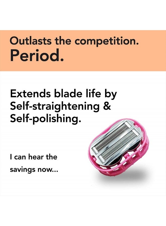 OmniShaver Premium Omnishaver with Pink Travel Case - The Fastest Way to Shave Head, Legs, Arms, Body, an Alternative to Disposable Shaving Razors Self Cleans & Strops During Use | Bald Head Shaver for Women - Image 3