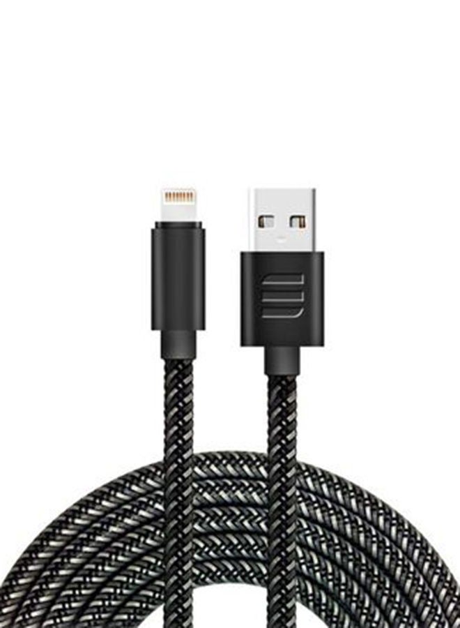 جي تايد إكستريم كابل شحن لايتنينغ أسود/فضي - Image 1