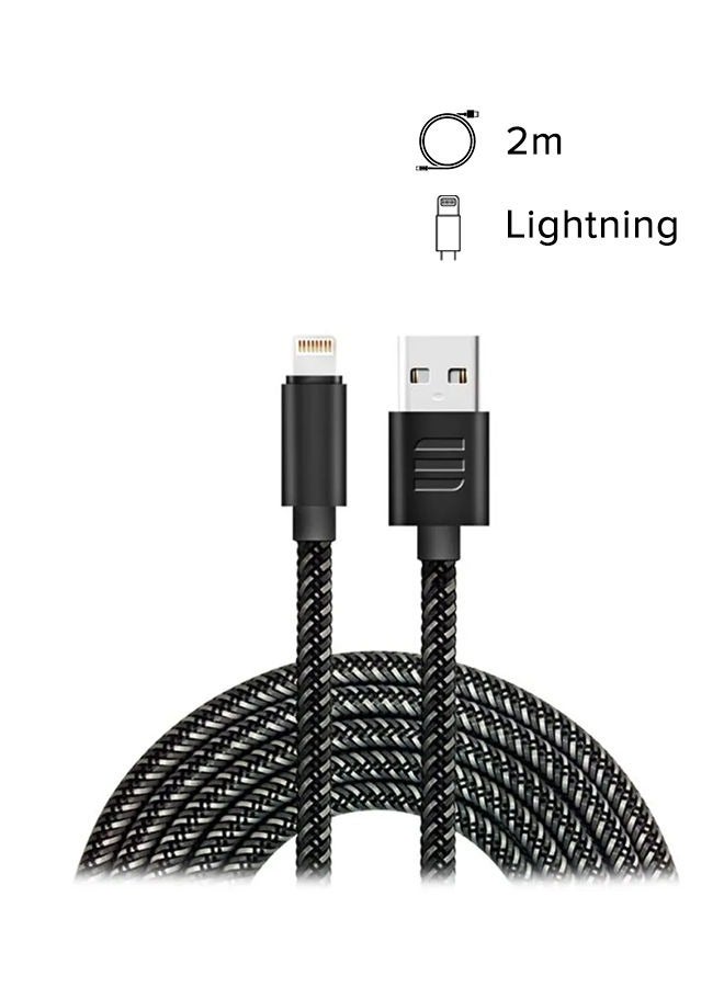 جي تايد إكستريم كابل شحن لايتنينغ أسود/فضي - Image 2