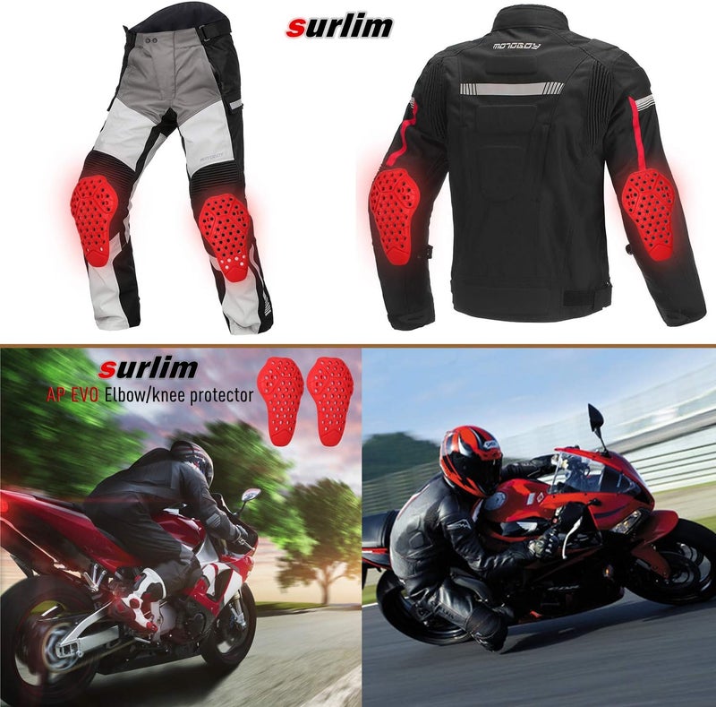 surlim Elbow Protector CE Insert Armor Motorcycle Jacket Replacement Pads Pair - Image 5