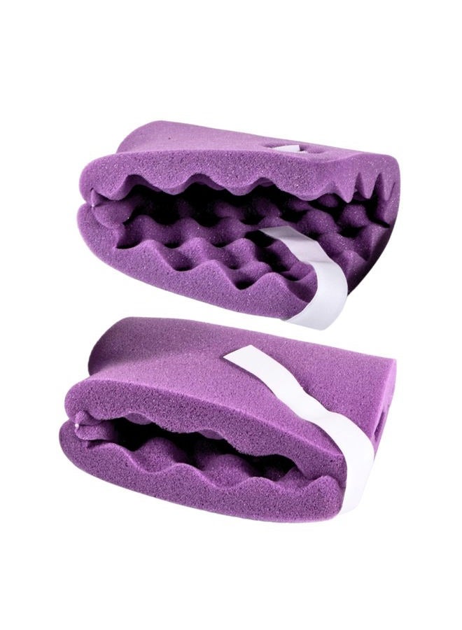 Vakly Convoluted Foam Heel Protectors Eggcrate Cushion Pillow Protector to Relieve Pressure from Sores and Ulcers, Purple, 1 Pair (Pack of 1) - Image 4
