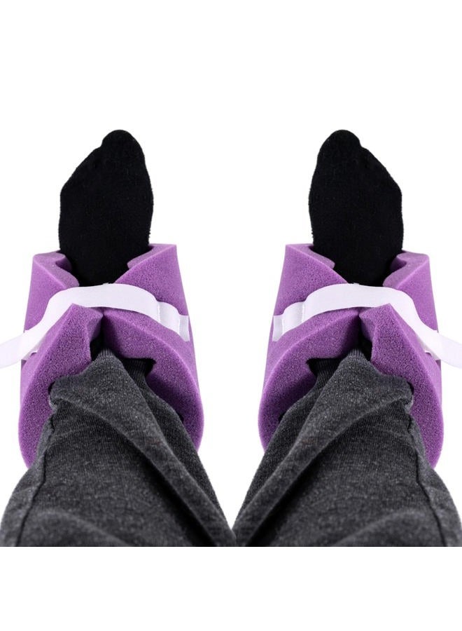 Vakly Convoluted Foam Heel Protectors Eggcrate Cushion Pillow Protector to Relieve Pressure from Sores and Ulcers, Purple, 1 Pair (Pack of 1) - Image 3