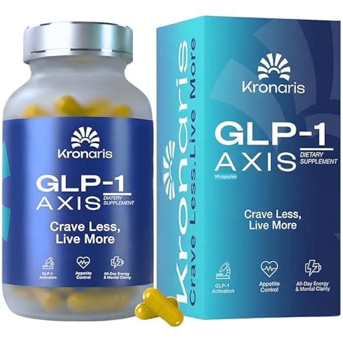 GLP-1 AXIS | Appetite Suppressant for Weight Loss & Natural GLP-1 Supplement for Weight Management, Odorless 8 in 1 Formula with Berberine & Green Tea Extract for Daily Energy Focus, Vegan, 90 Caps - Image 1