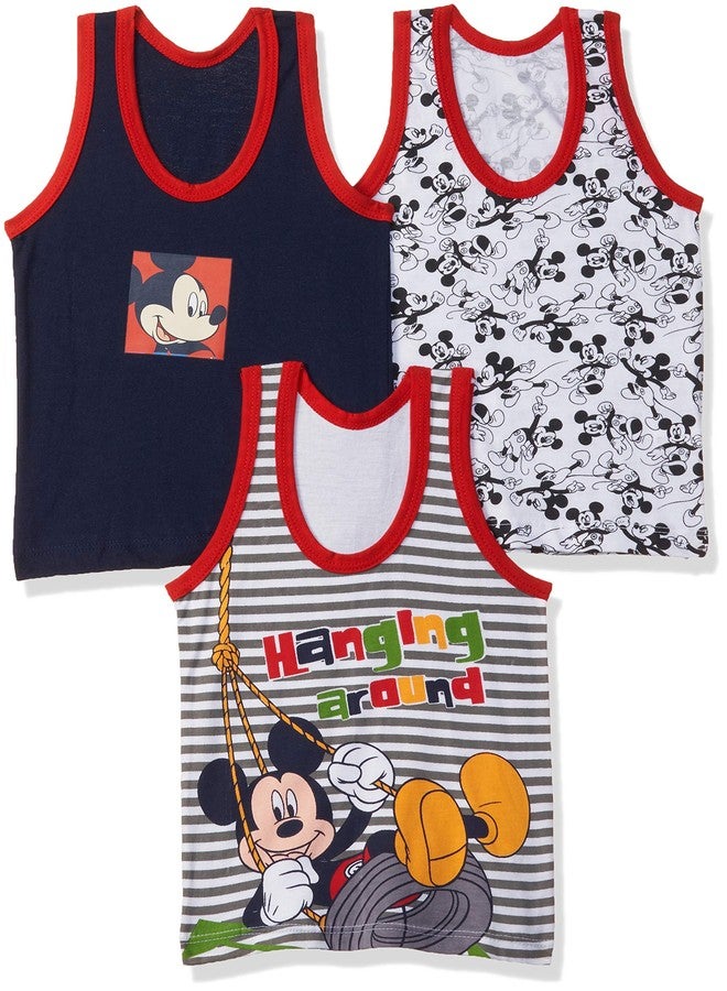 Bodycare Baby Boy's Regular fit Plain Undershirt (Pack of 3) (KIA9305-PK_Multicolor_18M-24M) Multicolour (Color & Print May Vary) - Image 1